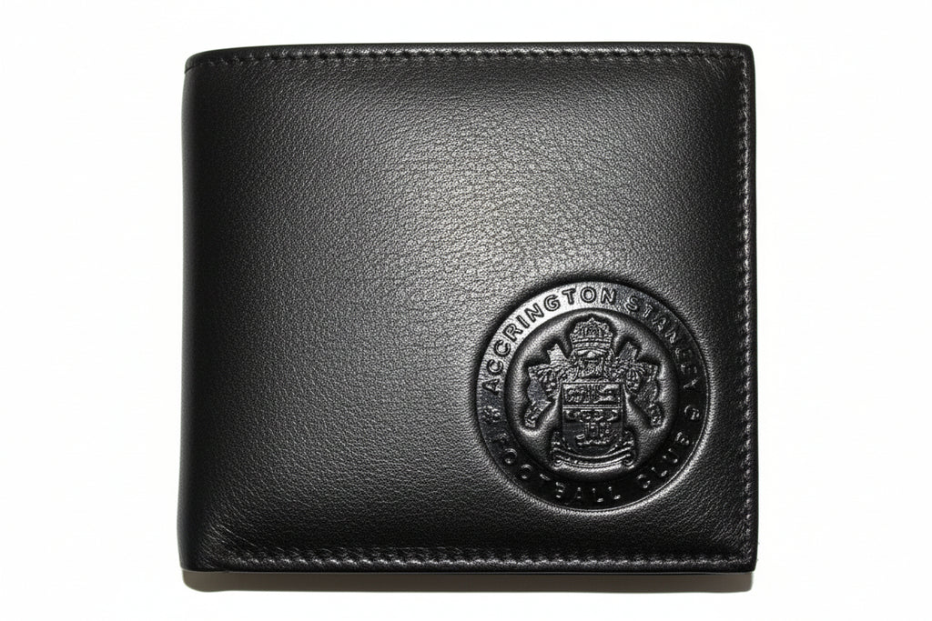 Black Leather Wallet with ASFC Crest