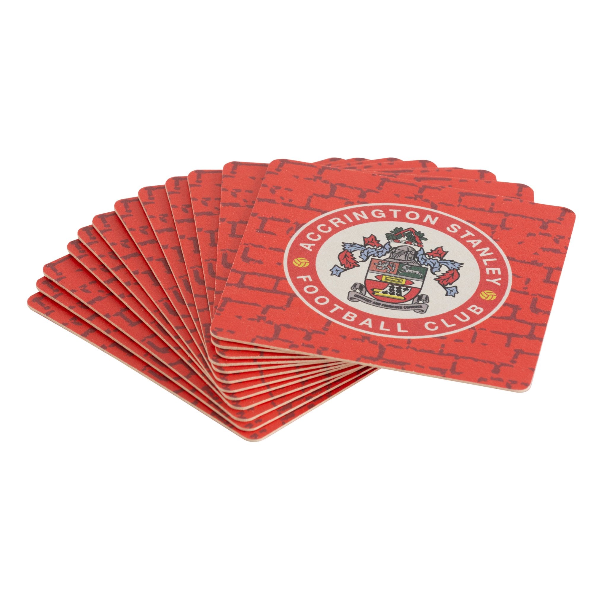 Coasters - 12 PK - Red Brick with Crest