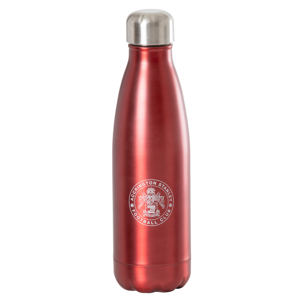 Red Metallic Drinks Bottle