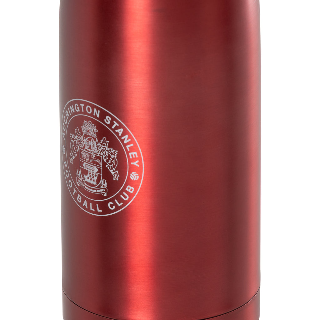 Red Metallic Drinks Bottle