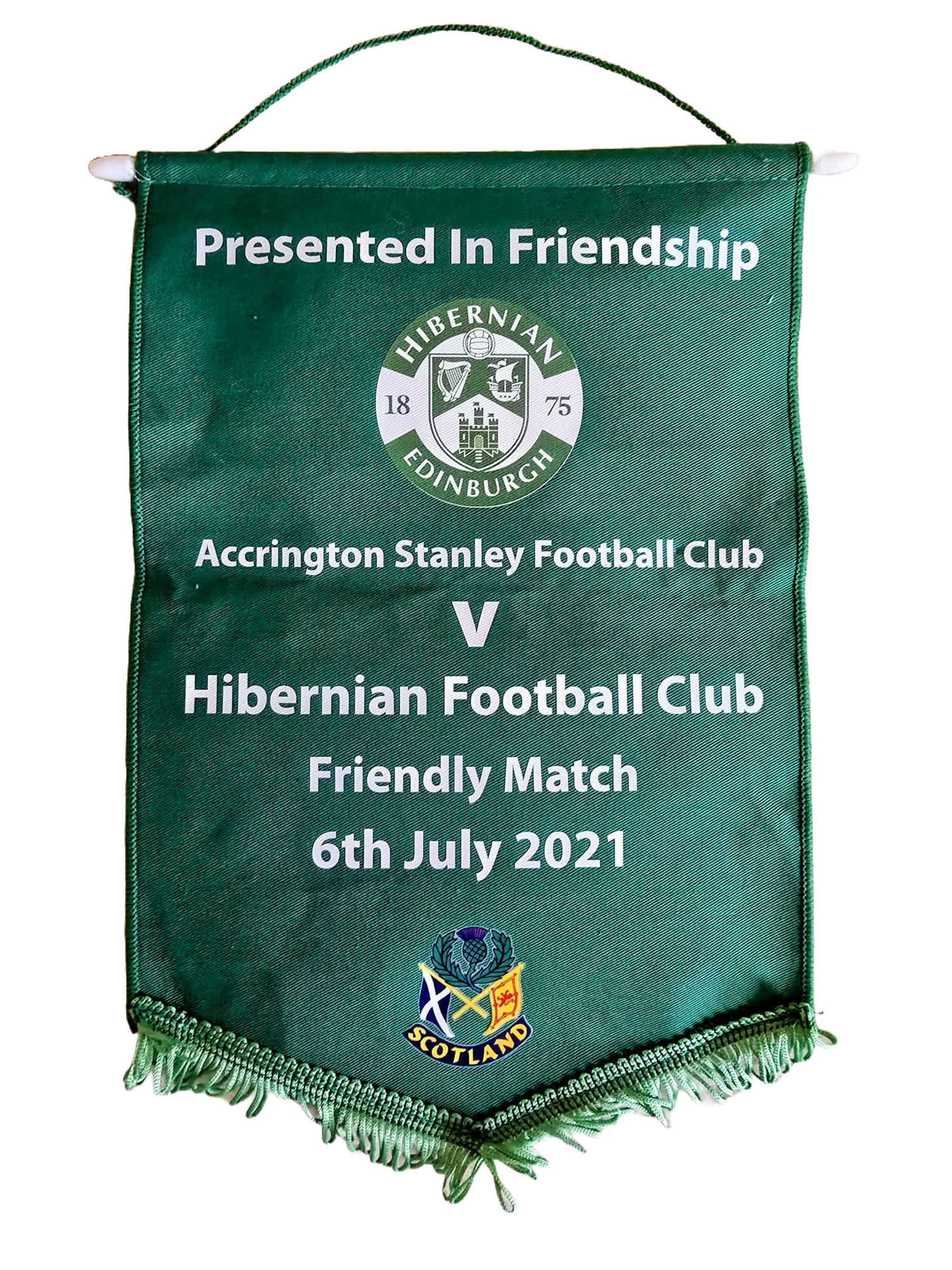 Accrington Stanley V Hibernian Pendant - 6th July 2021