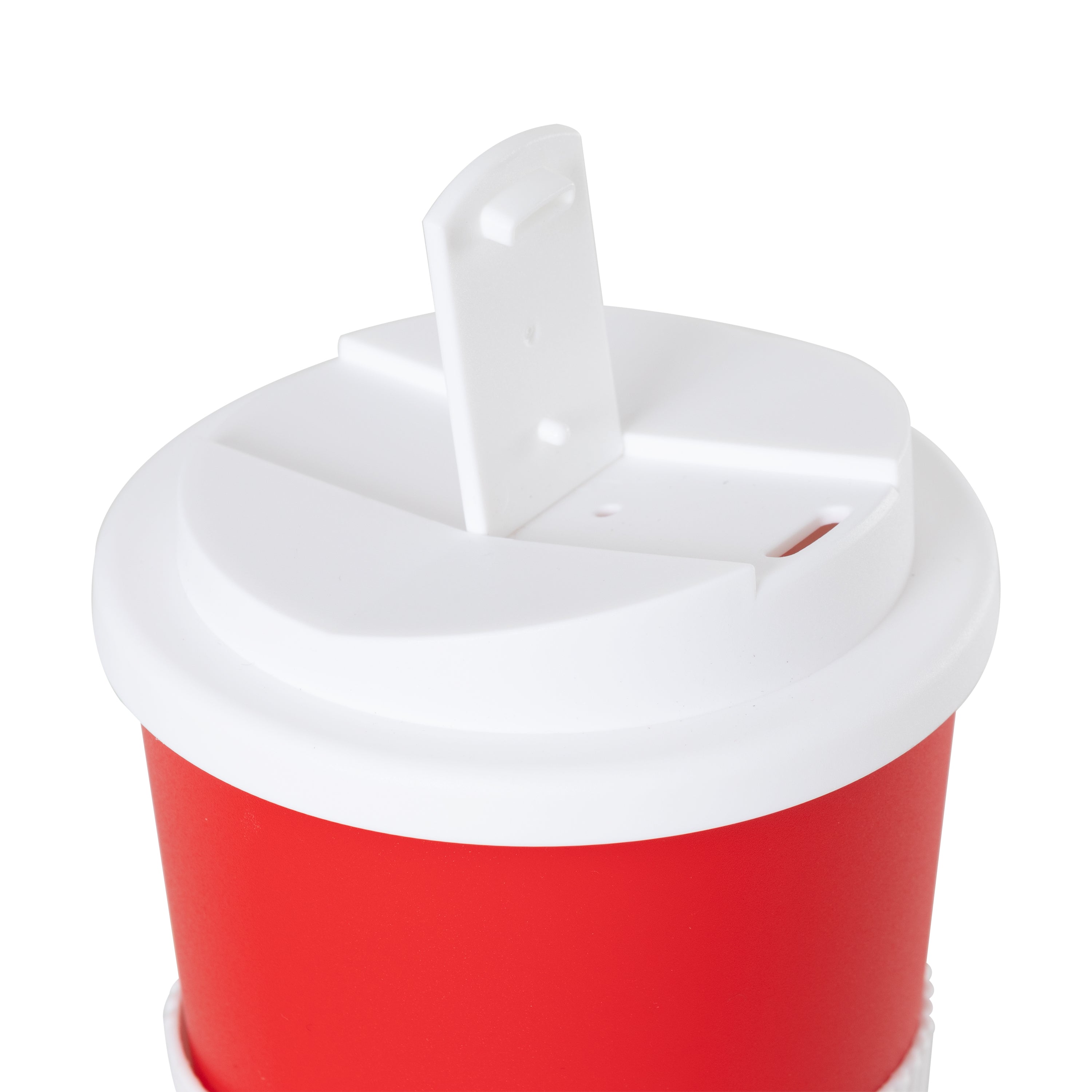 Americano Travel Cup Red & White with Crest