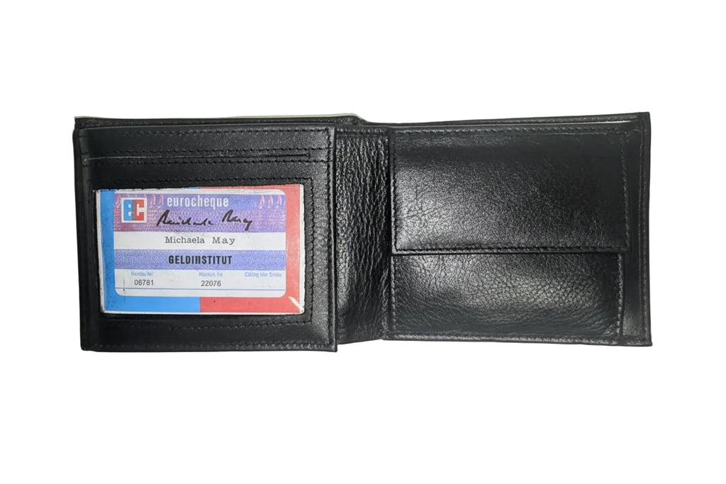 Black Leather Wallet with ASFC Crest