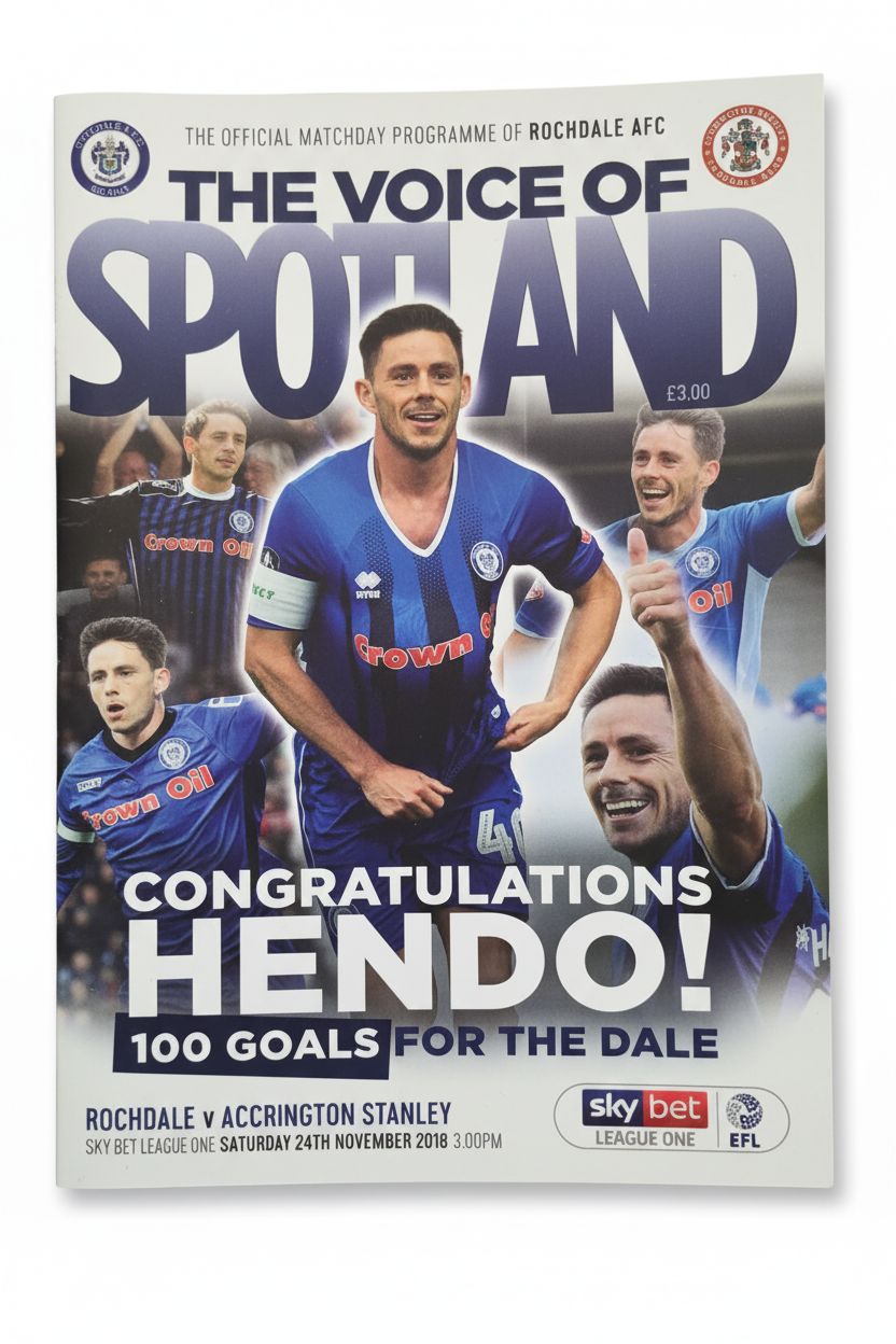 Rochdale v ASFC Programme - 24-11-2018