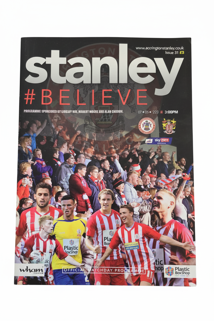 ASFC v Stevenage Programme - 07-05-2016
